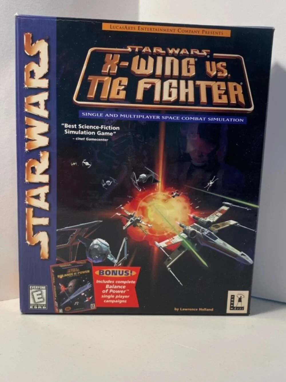 StarWars X-WING VS TIE FIGHTER Box/Docs Only + BALANCE OF POWER Disc w/Flaws